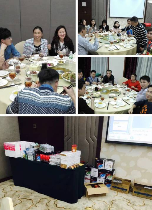 新年团拜闹新春·金猴献礼笑丰年——中山大学时代华商经理60班新春团拜晚宴。