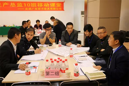时代华商生产总监班移动课堂——走进广东劳卡家具学习"现场问题分析与解决"