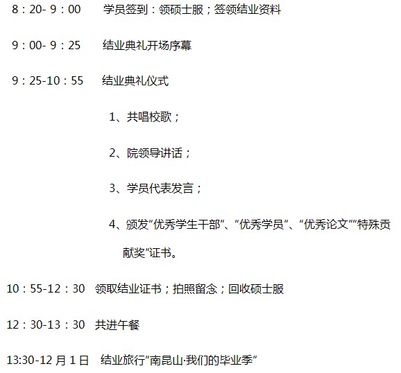 中山大学在职经理工商管理高级研修班43B班毕业典礼及旅行