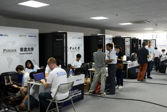 ASC14世界大学生超级计算机竞赛总决赛在中山大学举行。