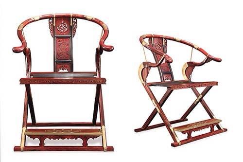 14年年会晚会拍卖品：雅尚斋捐老挝大红酸枝交椅