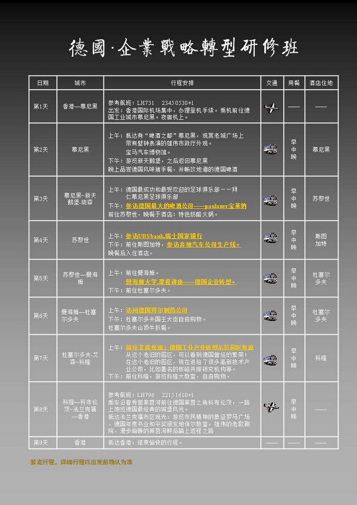 05月19日德国企业战略转型之旅